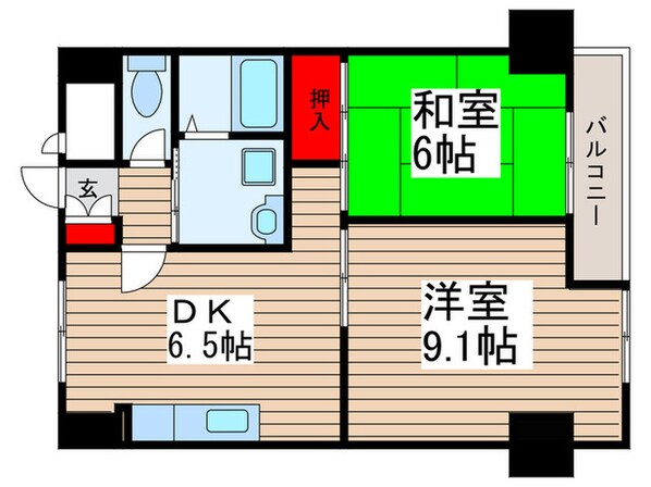 グランドパレス大久保の物件間取画像